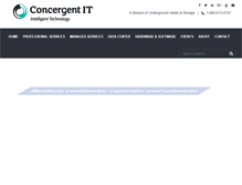 Tablet Screenshot of concergent.com